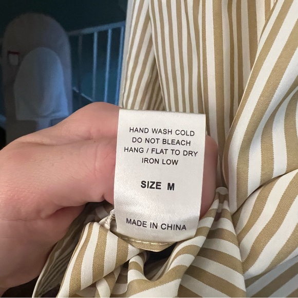 Vici Neutral Striped Button Down Shirt - Picture 7 of 9